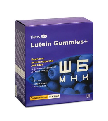 БАД к пище «Комплекс антиоксидантов для глаз Lutein Gummies+»